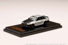 1/64 Toyota Carola Levin 2-door AE86 Carbon Bonnet Silver / Black