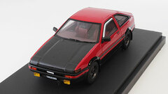 1/43 Toyota Sprinter Trueno (AE86) GT APEX (Sports Wheel) Red (Carbon Bonnet)