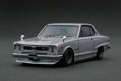 1/43 Nissan Skyline 2000 GT-X (KGC10) Silver *Watanabe-Wheel