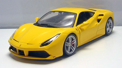 1/24 Ferrari 488GTB (Yellow)