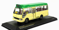 1/43 Toyota Coaster Mini Bus Green Festival Walk (Destination Festival Walk)