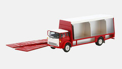 1/76 Bedford TK Bottle Delivery Truck: Route Car (Overseas Specs) White Mirror, Red Frame