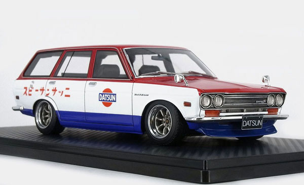 1/18 Datsun Bluebird (510) Wagon Red/White/Blue