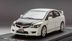 1/43 Honda Civic Type R (FD2) Carbon Bonnet Championship White (Custom Color Version)