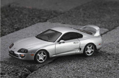 1/43 Toyota Supra 3000 Twin Cam 24 2way Twin Turbo RZ (JZA80) Silver Metallic