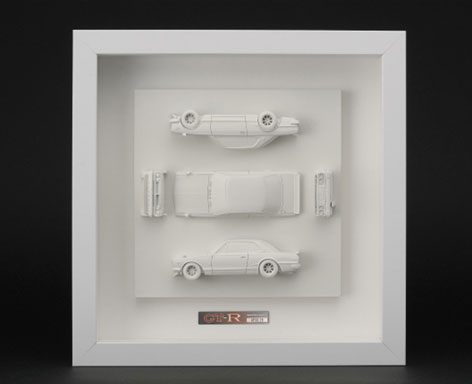 Frame Art White Nissan Skyline 2000 GT-R (KPGC10)