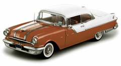 Sunstar 1/18 1955 Pontiac Star Chief Hard Top (White/ Fire Gold)