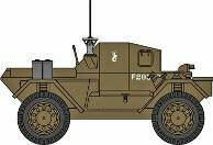 Oxford 1/76 Daimler Dingo Armored Vehicle 10th Mounted Rifles 10th ACB Polish