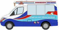 Oxford 1/76 Mercedes Ice Cream Van Dimachios Whitby Mondial