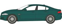 Oxford 1/76 Jaguar XF (British Racing Green)