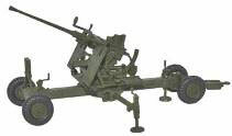 Oxford 1/76 Bofors Gun 40MM (Olive Drab)