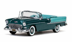 Vitesse Model Car 1/43 1955 Chevrolet Bel Air Convertible (Cover Open) (Green)