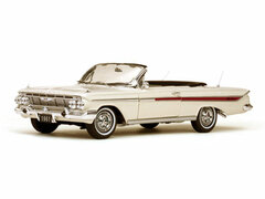 Sunstar Model Car 1/18 1961 Chevrolet Impala Open Convertible (White)