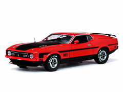Sunstar Model Car 1/18 1971 Ford Mustang Mach 1 (Bright Red)