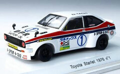 Rave Collection Resin Model 1/43 Toyota Starlet 1976 #1 Nobuhide Tachi