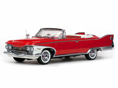Sunstar Model Car 1/18 1960 Plymouth Fury Open Convertible (Red)
