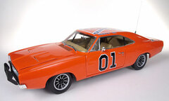 American Muscle Diecast Mini Car 1/18 Dukes of Hazzard General Lee Dodge Charger