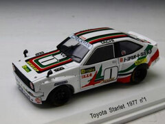 Rave Collection Resin Model 1/43 Toyota Starlet 1977 #1 Nobuhide Tachi