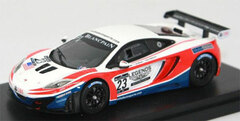 Peako Diecast Miniature Model 1/43 McLaren MP4-12C GT3 Blancpain Monza 2012 United Auto Sports #23
