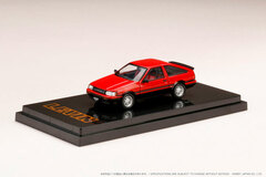 1/64 Toyota Corolla Levin AE86 3 Door GT APEX Red / Black 2 Tones