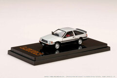 1/64 Toyota Corolla Levin AE86 3 Door GT APEX Silver / Black 2 Tones