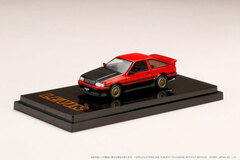 1/64 Toyota Corolla Levin AE86 3 Door Custom Version /Carbon Bonnet Red / Black 2 Tones