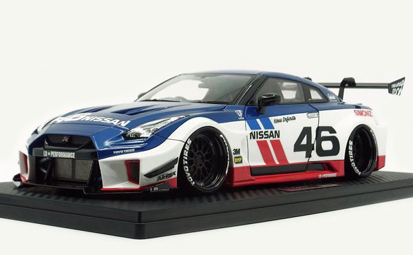 1/18 LB-Silhouette WORKS GT Nissan 35GT-RR White/Blue/Red