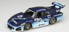 Pre-painted Diecast Mini Car 1/43 Porsche 935K3 #61 Le Mans 1981