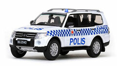 Vitesse Model Car 1/43 Mitsubishi Pajero - Royal Brunei Police Force (White)