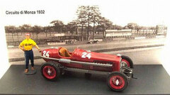 RIO 1/43 Alfaromeo P3 1932 Monza Winner #24 T.Nuvolari w/Figure
