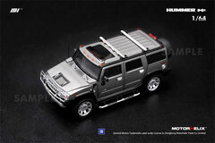1/64 2008 Hummer H2 SUV Matte Metallic Grey