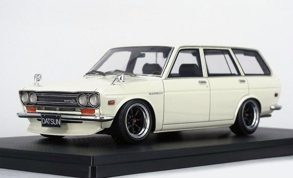1/18 Datsun Bluebird (510) Wagon White