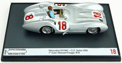 Brumm Diecast Complete Model 1/43 Mercedes W196C Italian GP 1955 #18 Driver: JUAN MANUEL FANGIO