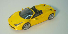 Resin Model 1/43 Giallo Tristrato/ Yellow Ferrari 458 Spider