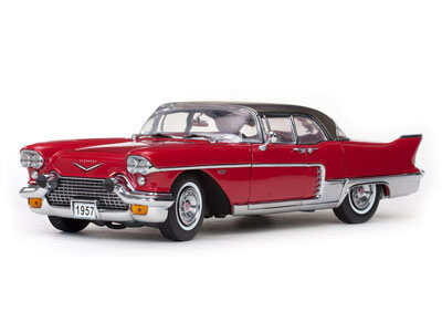 Sunstar Model Car 1/18 1957 Cadillac Brougha (Red)
