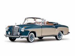 Sunstar Model Car 1/18 1958 Mercedes Benz 220SE Convertible (Cover Open) (Light Blue/ Cream)