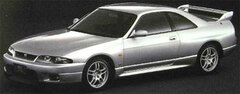 MIRAGE Resin Model 1/43 Nissan Skyline GT-R V-spec (R33) Spark Silver