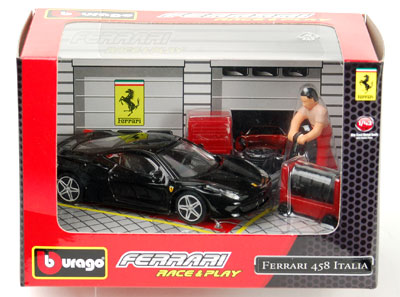 Bburago 1/43 Ferrari 458 Italy Black