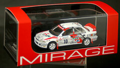 MIRAGE Diecast Model 1/43 Mitsubishi Lancer Evolution II (#10) 1995 Swedish