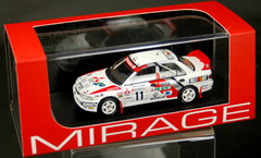 MIRAGE Diecast Model 1/43 Mitsubishi Lancer Evolution II (#11) 1995 Swedish