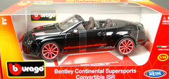 Bburago 1/18 Bentley Continental Super Sports Convertible ISR Black