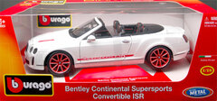 Bburago 1/18 Bentley Continental Super Sports Convertible ISR White