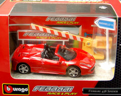 Bburago 1/43 Ferrari 458 Italy Spider Red