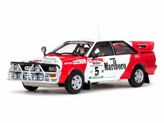 Sunstar Model Car 1/18 Audio Quattro Rally -#5 H.Mikkola/ R.Gumpert (Rallye Cote d'Ivoire 1982)