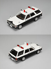 Diecast Mini Car 1/43 Y30 Cedric Van Traffic Accident Managing Car