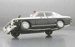 Diecast Mini Car 1/43 330 Cedric Late Version Patrol Car (Metropolitan Police) (Enkei Baha Wheel)
