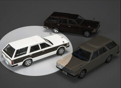 Diecast Mini Car 1/43 Y30 Cedric Van Late Version V20E Deluxe(woody side panel)