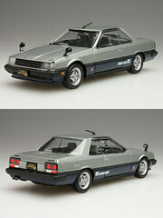Diecast Mini Car 1/43Skyline HT 2000RS(KDR30) ('81) Silver/ Black