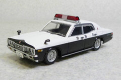 DISM Diecast Model Car No.154 1/43 Enkei Baja 330 Cedric Patrol Car (Square Sonic Type)