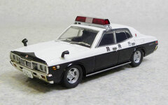 DISM Diecast Model Car No.153 1/43 Enkei Dish 330 Cedric Patrol Car (Square Sonic Type)